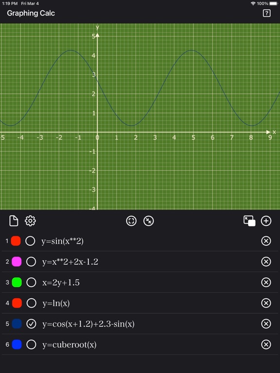 Graph_Calc_Plus iPadOS App Screenshot 8