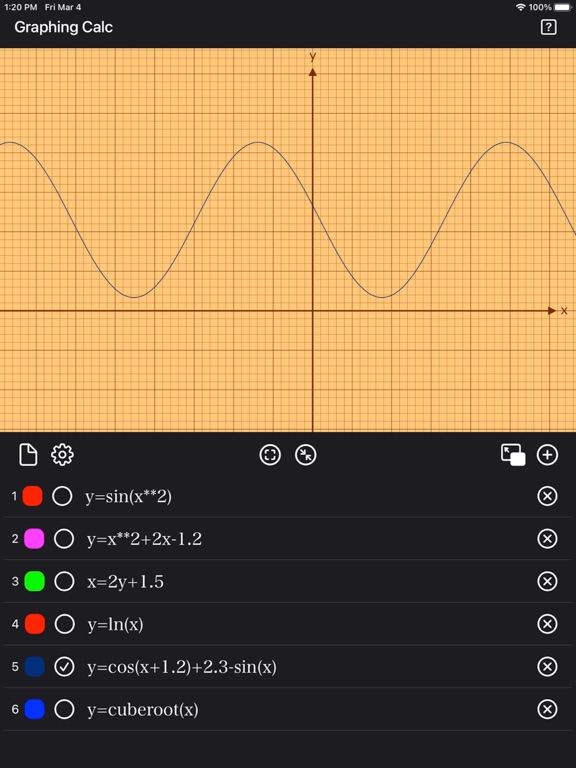 Graph_Calc_Plus iPadOS App Screenshot 9
