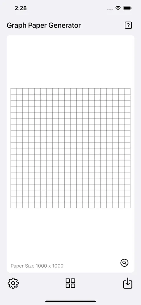 Graph_Paper_Gen iOS App Screenshot 1