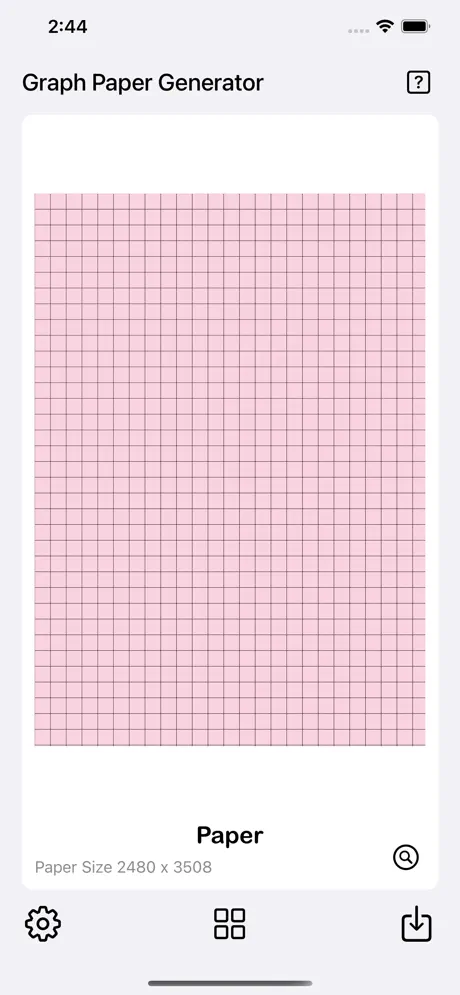 Graph_Paper_Gen iOS App Screenshot 3