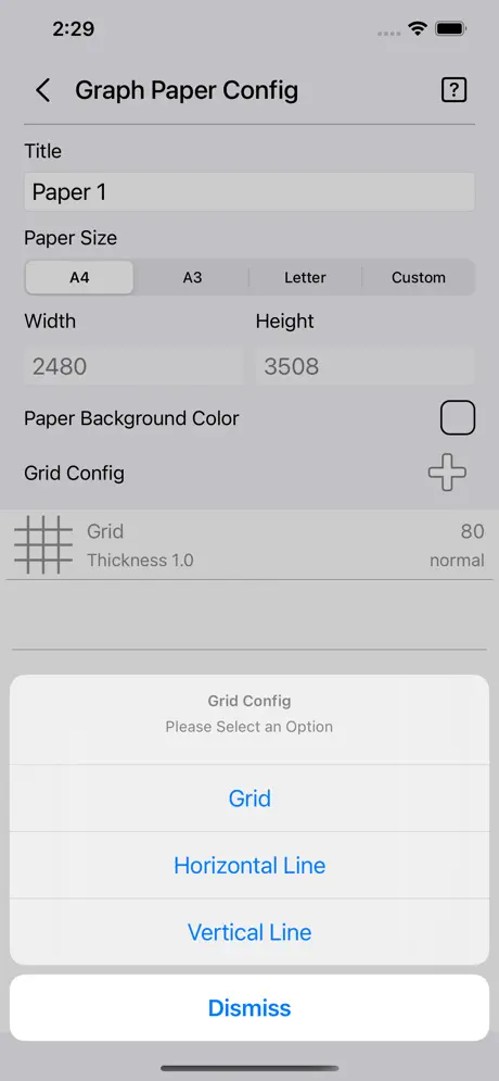 Graph_Paper_Gen iOS App Screenshot 5