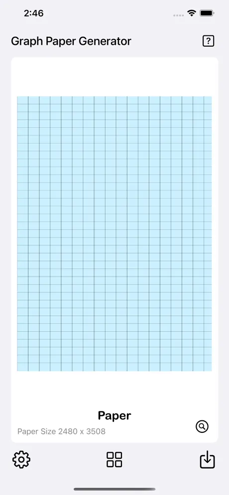 Graph_Paper_Gen iOS App Screenshot 6