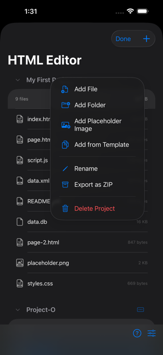 Html_Editor_Plus iOS App Screenshot 3