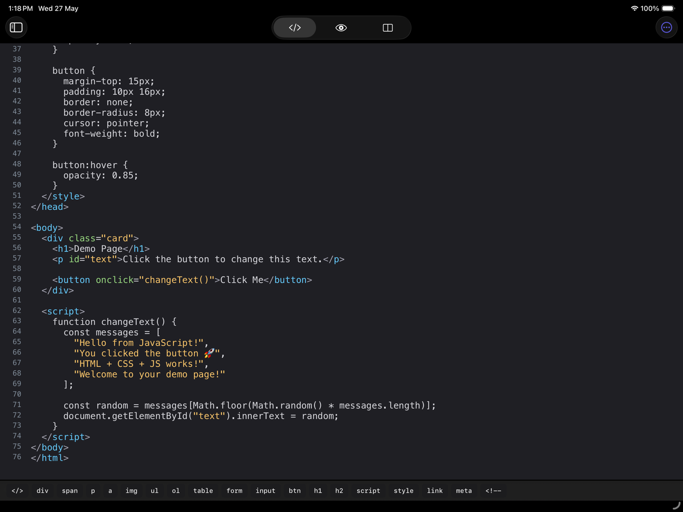 Html_Editor_Plus iPadOS App Screenshot 10