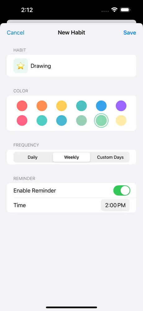 Habit_Tracker_Routine_Log iOS App Screenshot 6