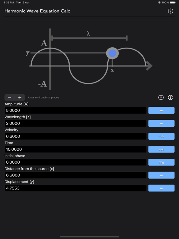 Harmonic_Wave_Equation_Calc iPadOS App Screenshot 9