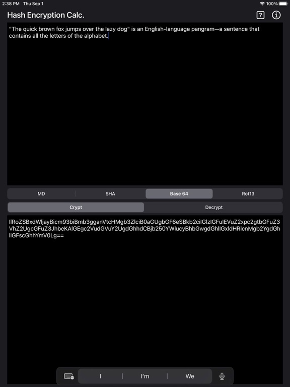 Hash_and_Encryption_Calculator iPadOS App Screenshot 6