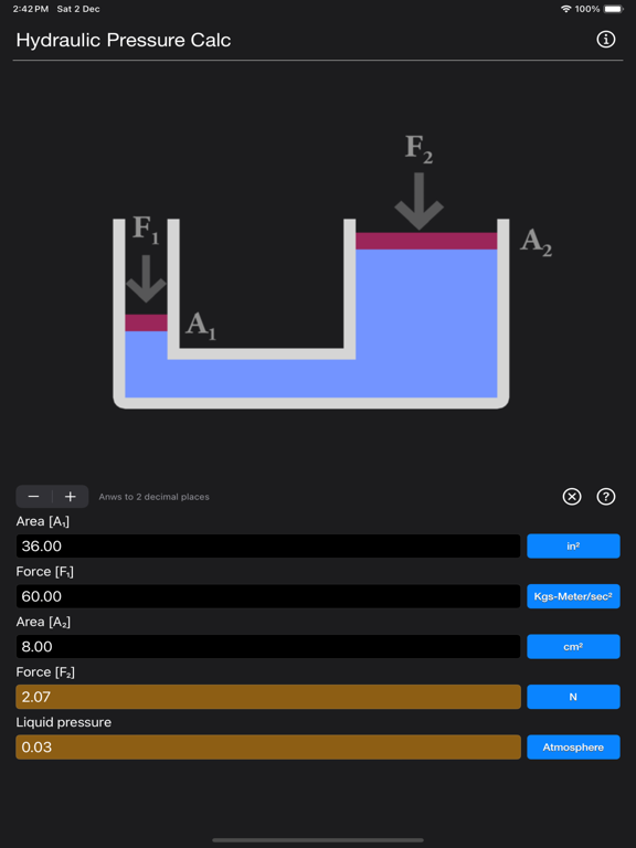 Hydraulic_Pressure_Calculator iPadOS App Screenshot 10
