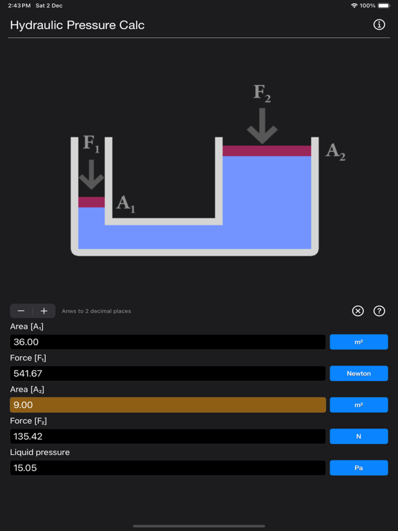 Hydraulic_Pressure_Calculator iPadOS App Screenshot 6