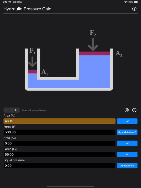 Hydraulic_Pressure_Calculator iPadOS App Screenshot 9