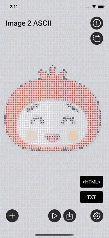 Image_2_ASCII_Art iOS App Screenshot 3