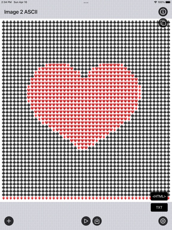 Image_2_ASCII_Art iPadOS App Screenshot 7