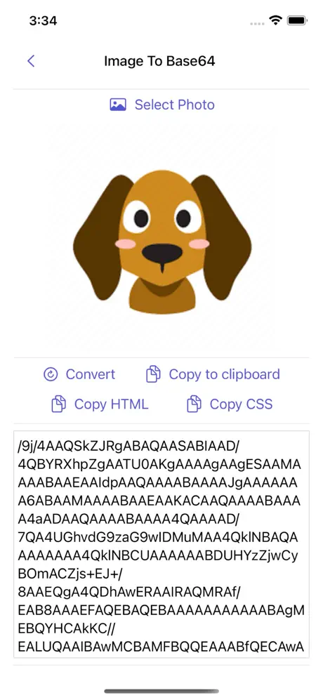 Image_to_Base64_Plus iOS App Screenshot 2