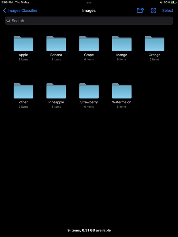 Images_Classifier iPadOS App Screenshot 5