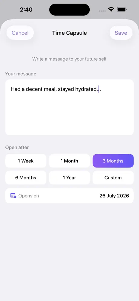 InnerNote_Personal_Diary iOS App Screenshot 3