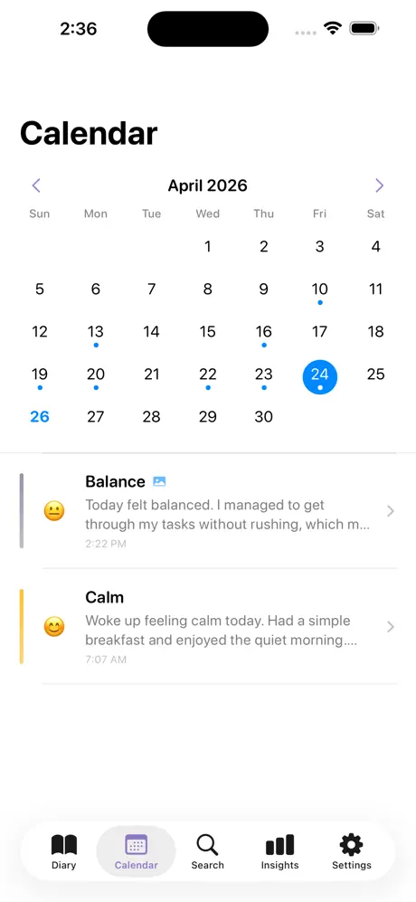 InnerNote_Personal_Diary iOS App Screenshot 6