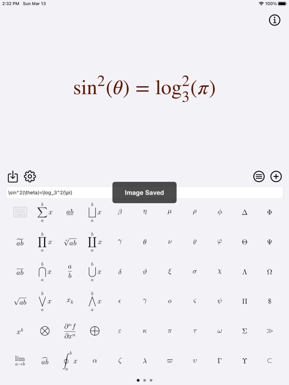 Latex_Equation_Editor iPadOS App Screenshot 9