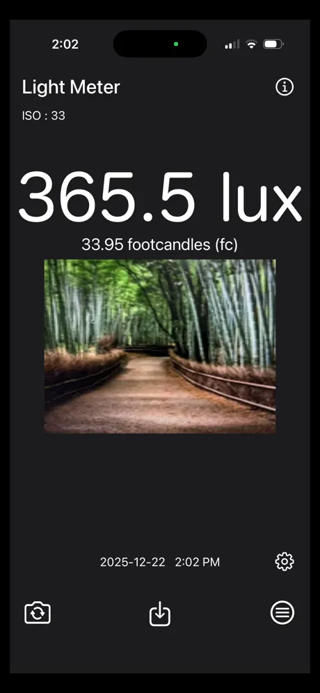 Light_Meter_Brightness_Calc iOS App Screenshot 3