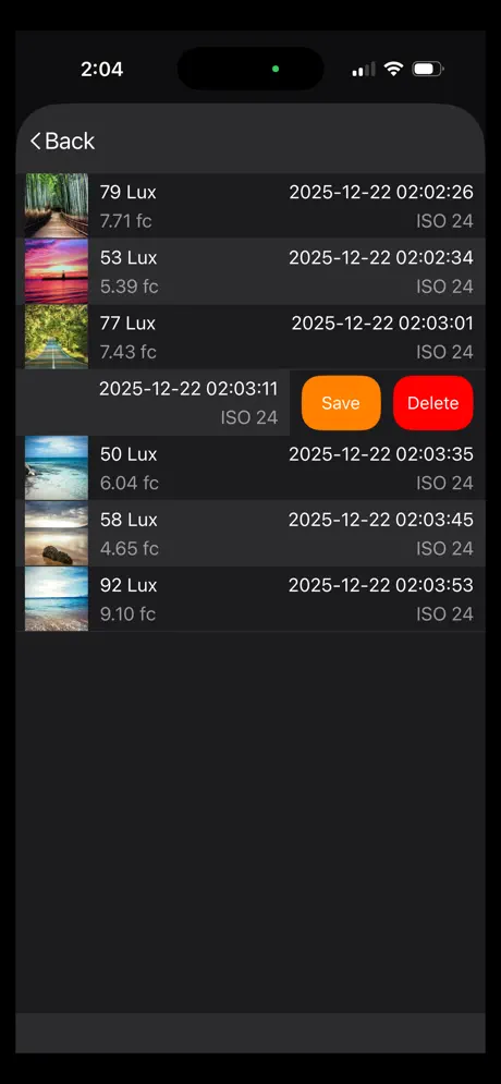 Light_Meter_Brightness_Calc iOS App Screenshot 5
