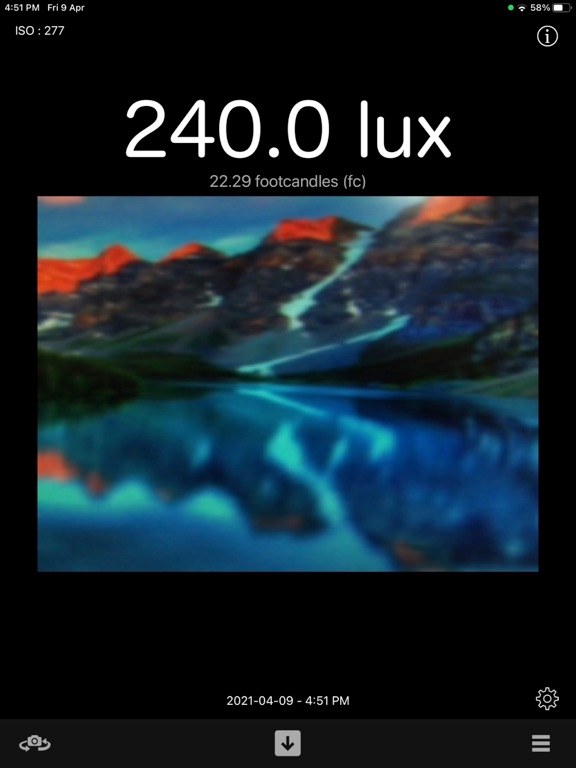 Light_Meter_Brightness_Calc iPadOS App Screenshot 4