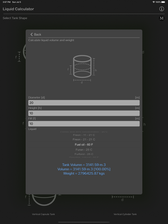 Liquid_Calculator iPadOS App Screenshot 2
