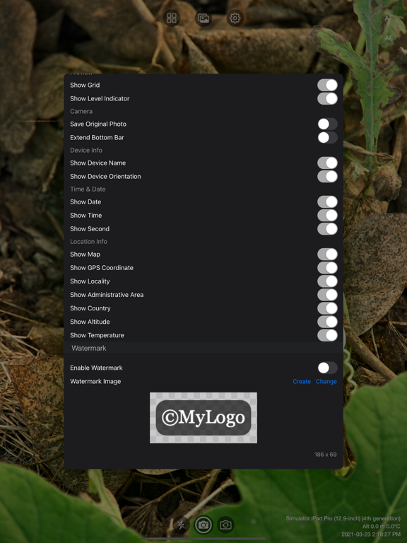 Log_Cam_Plus iPadOS App Screenshot 5