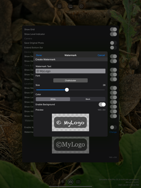 Log_Cam_Plus iPadOS App Screenshot 6