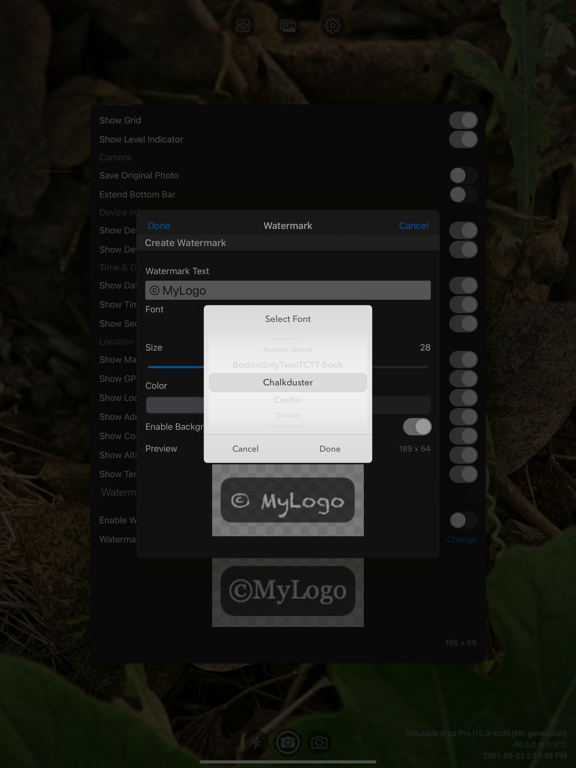 Log_Cam_Plus iPadOS App Screenshot 7