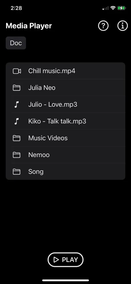 Media_Player_Plus iOS App Screenshot 3