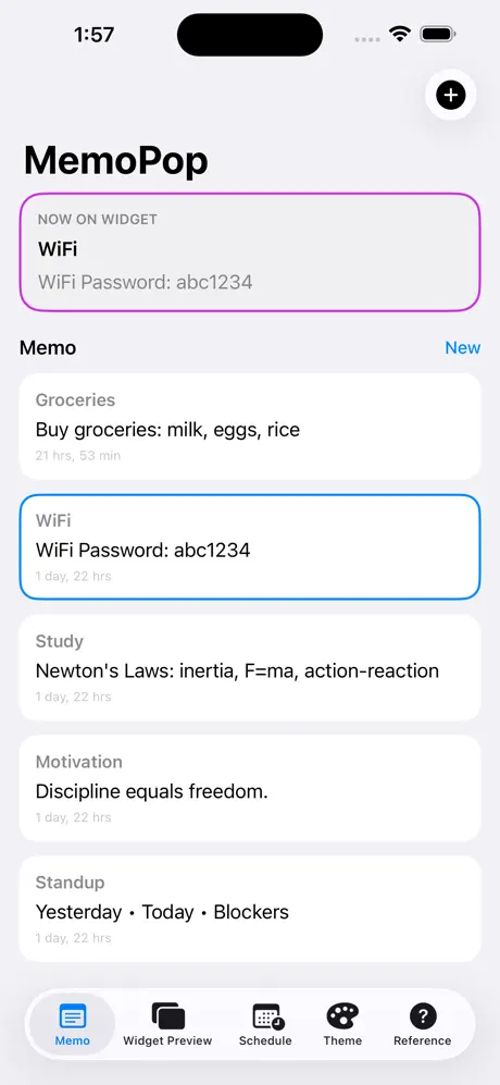 MemoPop iOS App Screenshot 1
