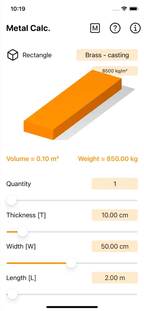 Metal_Calculator_Plus iOS App Screenshot 3