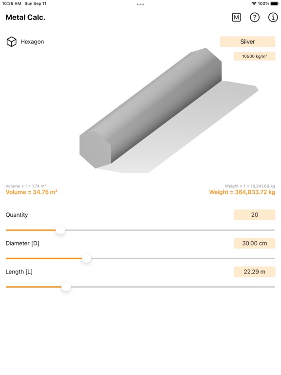 Metal_Calculator_Plus iPadOS App Screenshot 8