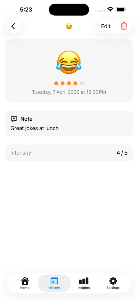 MoodMoji_Daily_Mood_Tracker iOS App Screenshot 5