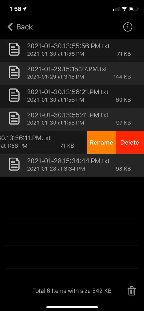 Motion_Log_Plus iOS App Screenshot 4