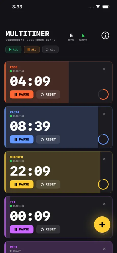 MultiTimer_Countdown_Board iOS App Screenshot 5