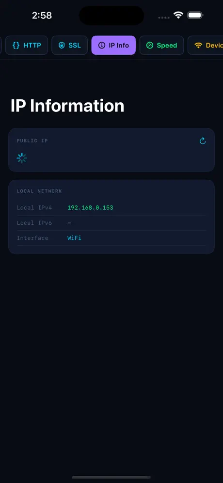 NetPulse iOS App Screenshot 5