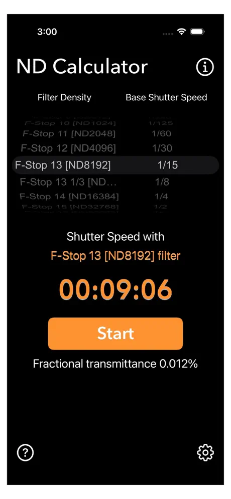 Neutral_Density_Calculator iOS App Screenshot 5