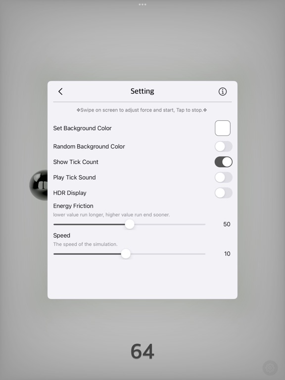 Newton_s_Cradle_Plus iPadOS App Screenshot 3