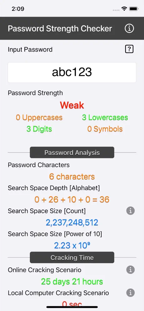 Password_Strength_Checker iOS App Screenshot 4