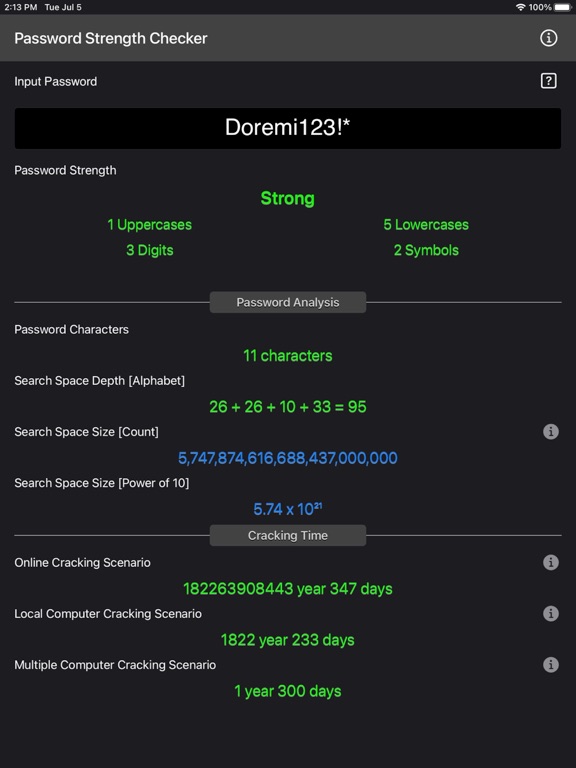 Password_Strength_Checker iPadOS App Screenshot 8