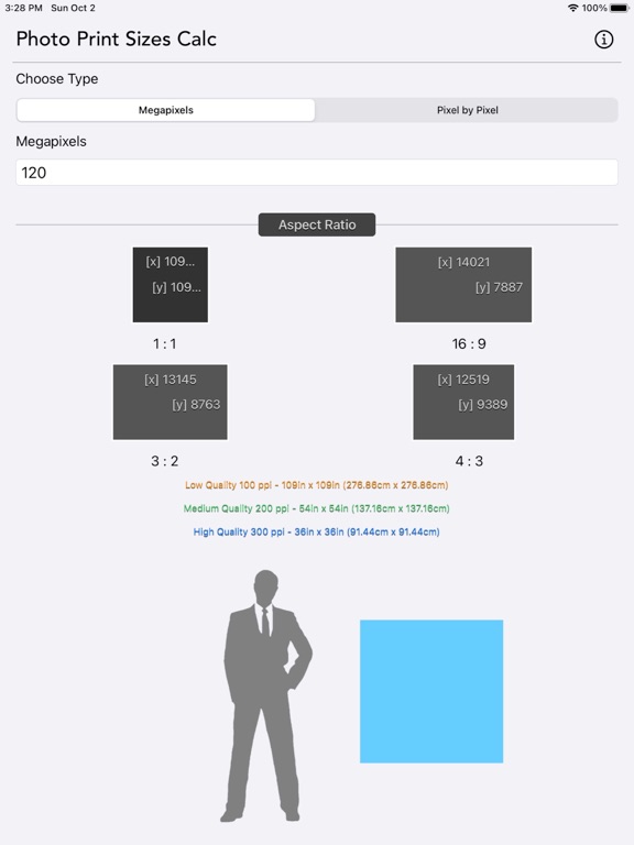 Photo_Print_Sizes_Calculator iPadOS App Screenshot 4