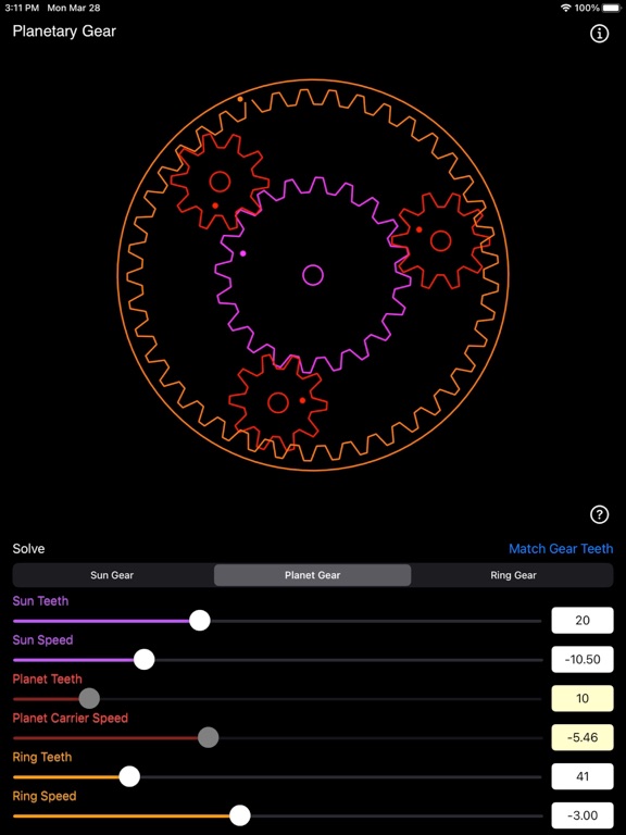 Planetary_Gear_Calculator iPadOS App Screenshot 10