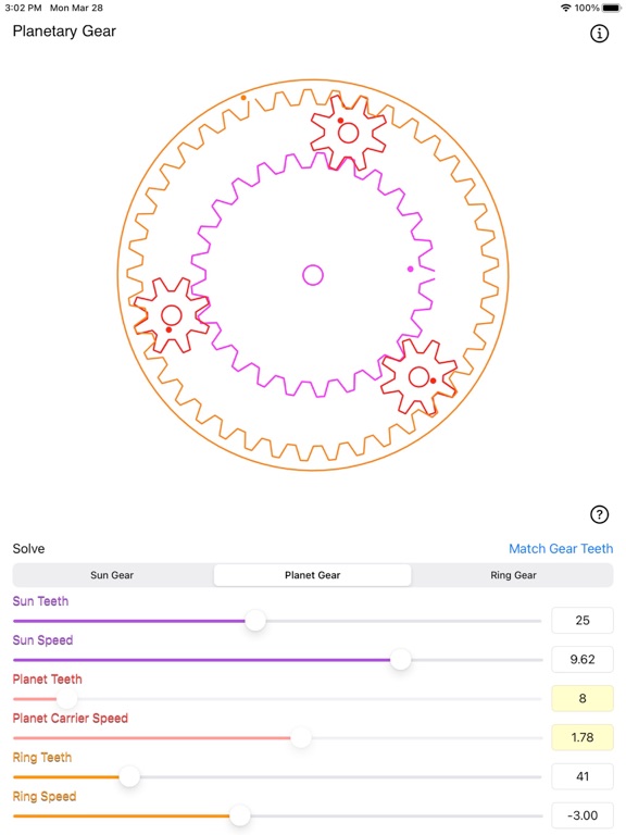 Planetary_Gear_Calculator iPadOS App Screenshot 4