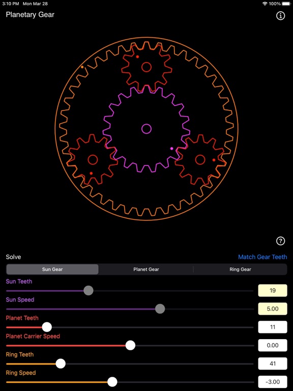 Planetary_Gear_Calculator iPadOS App Screenshot 5