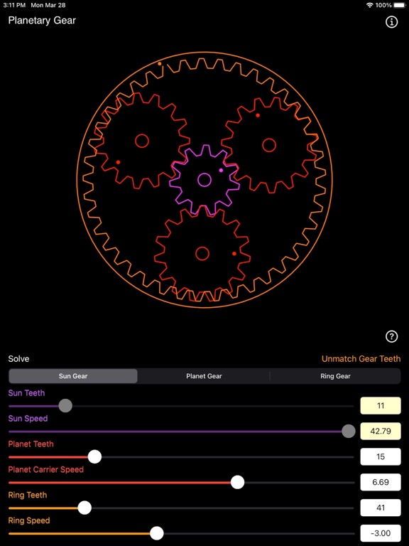 Planetary_Gear_Calculator iPadOS App Screenshot 8