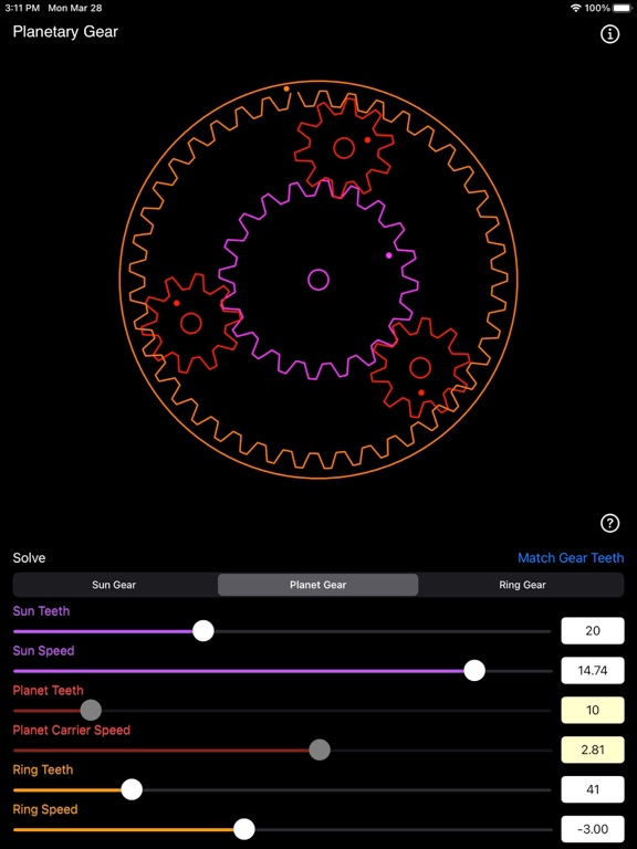 Planetary_Gear_Calculator iPadOS App Screenshot 9