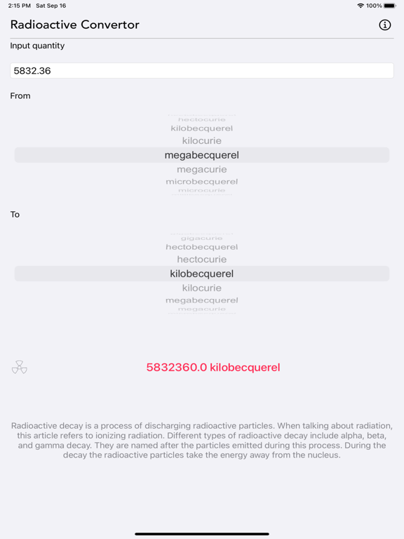 Radioactivity_Conversion iPadOS App Screenshot 6