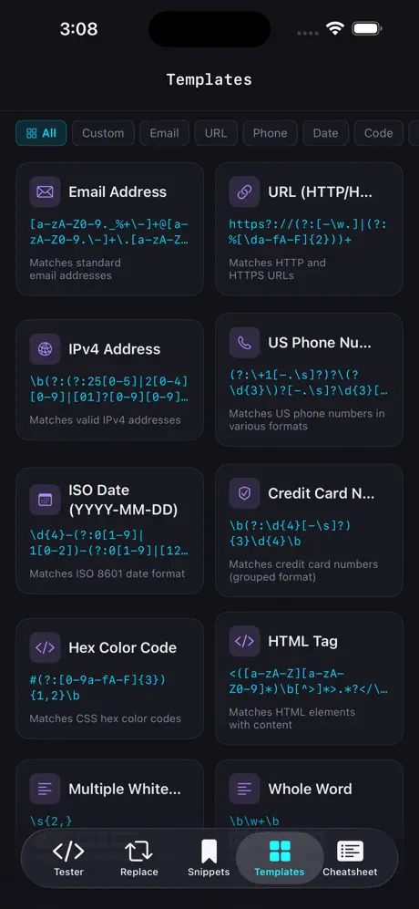 Regex_Lab iOS App Screenshot 4