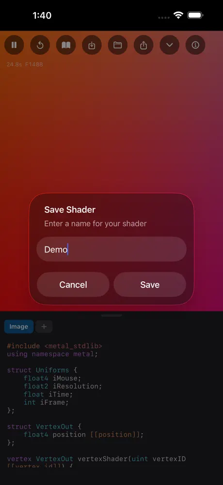 Shader_Playground iOS App Screenshot 6