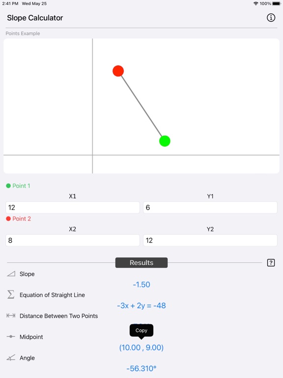 Slope_Calculator_Plus iPadOS App Screenshot 5